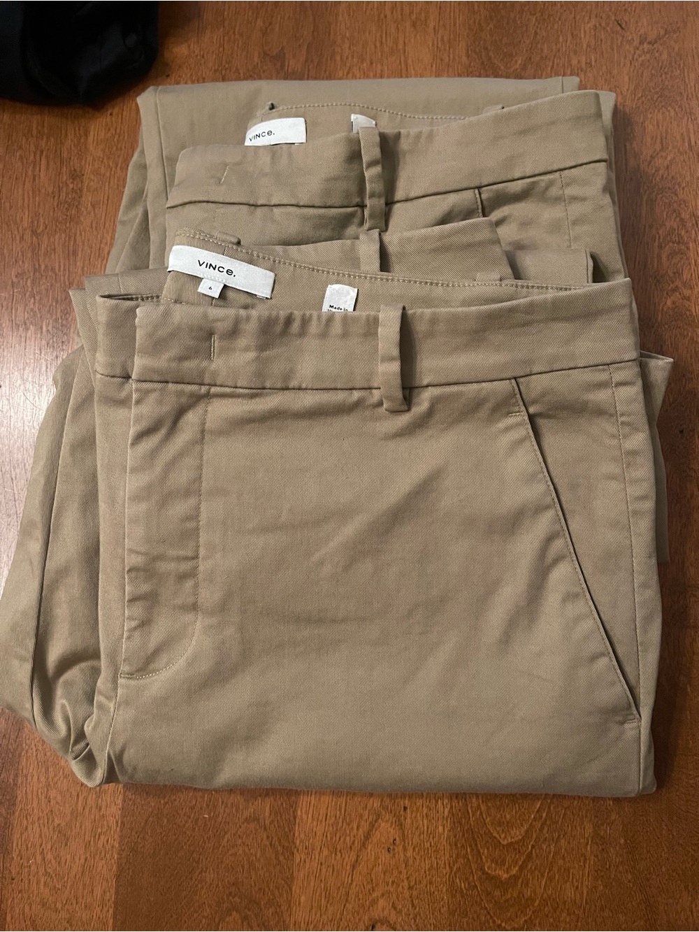 VINCE Avery Mid-Rise Italian Stretch-Cotton Chino Pant Size 6 - Picture 6 of 13
